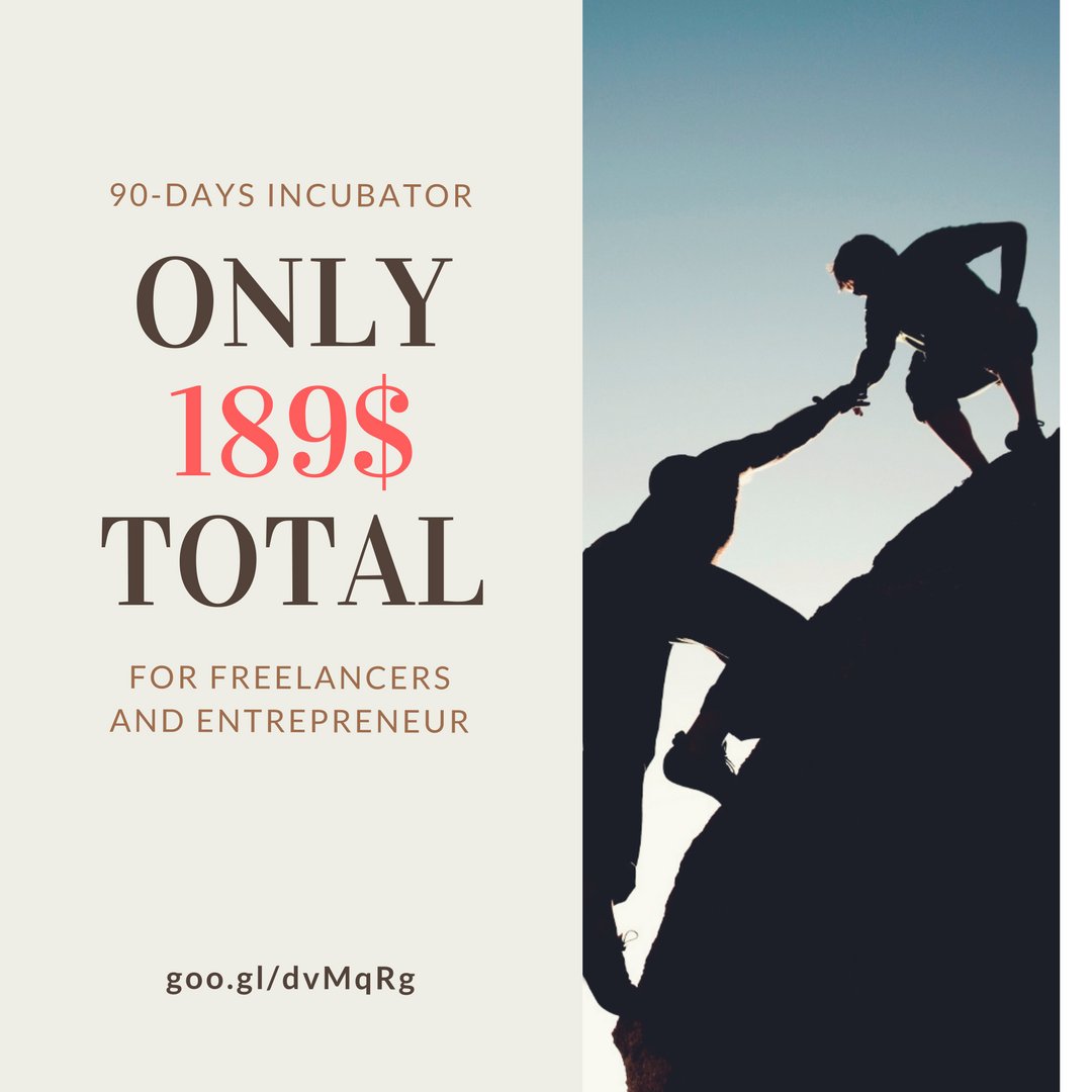 2DayFL_Manager's tweet photo. We already started 90-Days Incubator for freelancers and entrepreneurs. Sign up today and find out how to grow up your professional skills just in 90 days! Special offer - Only 189$ Total!😮Don't waste time - Hurry up!
👉https://t.co/Bvh3rJw916
#freelance #upwork #2dayfreelancer https://t.co/BU9js7nnoU