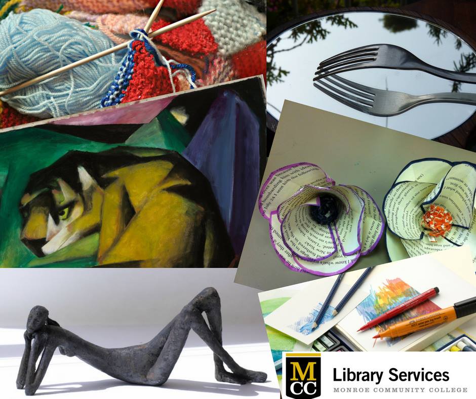 MonroeCC's tweet photo. #MonroeCC students & staff are invited to submit art exhibition proposals for a exhibit series at the LVG library. Work will be displayed in the LVG foyer. All work mediums are acceptable. Pls send proposals/questions to Mike Yates at: myates@monroecc.edu #MCCLibrary https://t.co/aWuFzqXT7Y