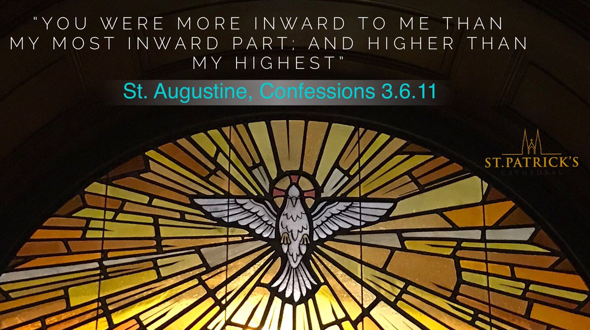 The beginning of the week is the perfect time to direct our thoughts to the Presence of God and to bring this awareness into our daily activities. 
“You were more inward to me than my most inward part; and higher than my highest” St. Augustine #MondayMotivation #Mindfulness #NYC
