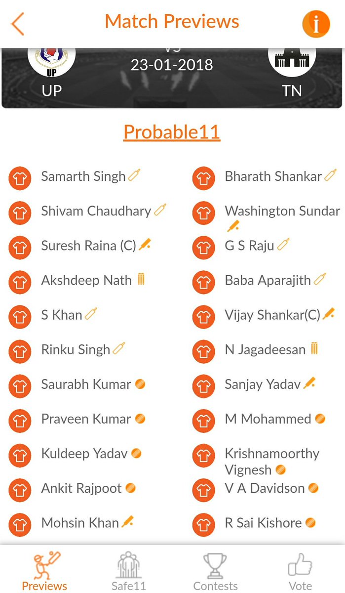 Probable_11's tweet photo. #UPvsTN #SyedMustaqAliTrophy
#SureshRaina #Kuldeepyadav
Uttar Pradesh vs Tamil Nadu Indian T20 league match info updated on our App.
Download our #probable11 App now to get updates 😎
App link👇
Android:
https://t.co/iii4DwV3L0
IOS:
https://t.co/ZkQP0lkoud https://t.co/fimTMo9d4r