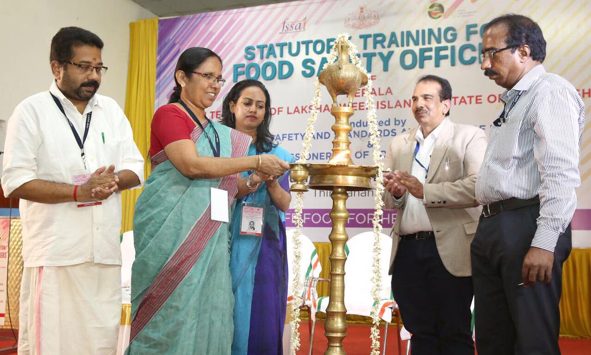 KeralaCfs's tweet image. Statutory training for FSOs from Kerala, Lakshadweep, Maharashtra by FSSAI and Commissionerate of Food Safety Kerala #fsotraining @fssaiindia @VeenaNMadhavan @ceo_fssai