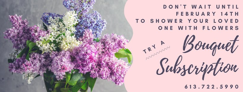 Subscription plans now available!  Have flowers all winter long, call to inquire about our plans and how we can customize it for your needs. #flowers #ottawawest