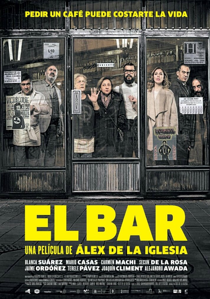 elbar_cf's tweet photo. Hoy se celebran los @PremiosFeroz y #ElBarLaPelícula tiene 4 nominaciones: Mejor actor de reparto (@ordoezjaime ), mejor cartel, mejor tráiler y mejor música original . Mucha suerte a todos!!🍀🍀😊 https://t.co/kueYY2W0f3