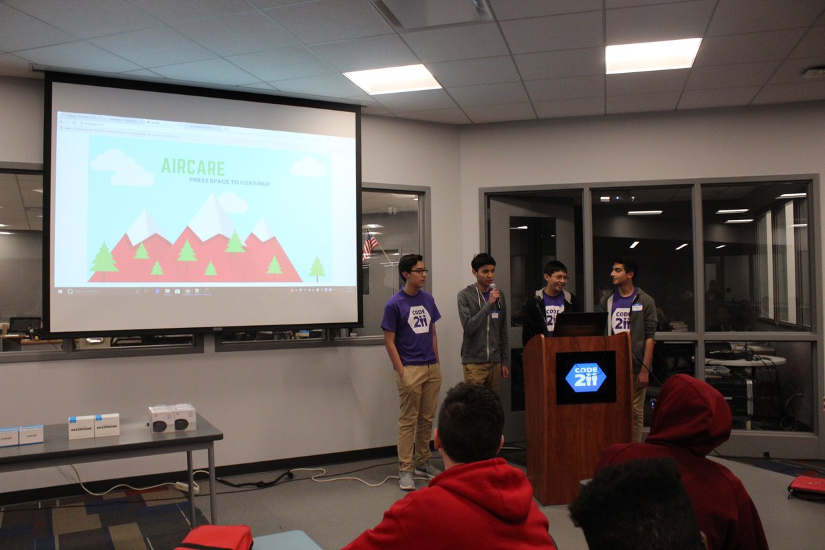 hackclub's tweet photo. And... That's it for #Code211 @PalatineHS! With 22 project submissions, @HSDistrict211's first hackathon was a huge success! We are so excited to see school districts starting to help to organize these events - this is what hacking really is! https://t.co/ieag2X4qWu