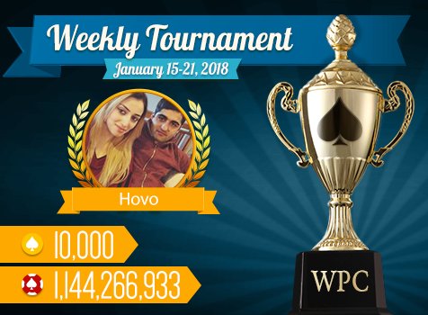 playwpc's tweet photo. Winner of #WorldPokerClub #weeklytournament, January 15-21! Weekly tournament pot totaled 4,082,185,979 chips!
Don’t miss your chance to win BIG every week! 🏆💰
Play #poker ➨ https://t.co/QzXARmVWDn ♠ https://t.co/67BLGqCCG2