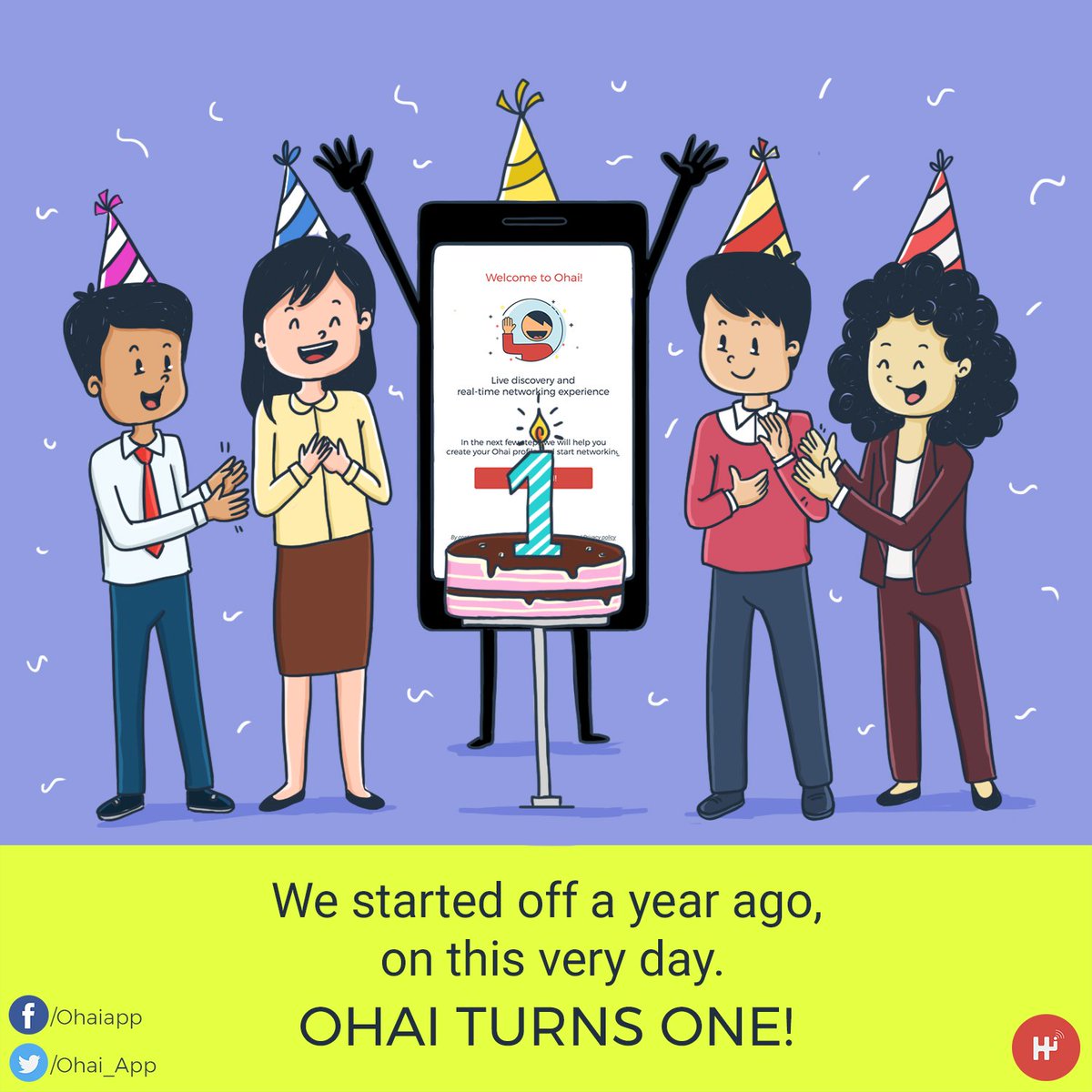 Ohai_App's tweet photo. 365 days, 12K+ user installs, 40+ app updates, 15+ events powered, 1 exclusive community. Happy 1st Birthday Ohai! 🍾 https://t.co/oGxMm1ocbF
