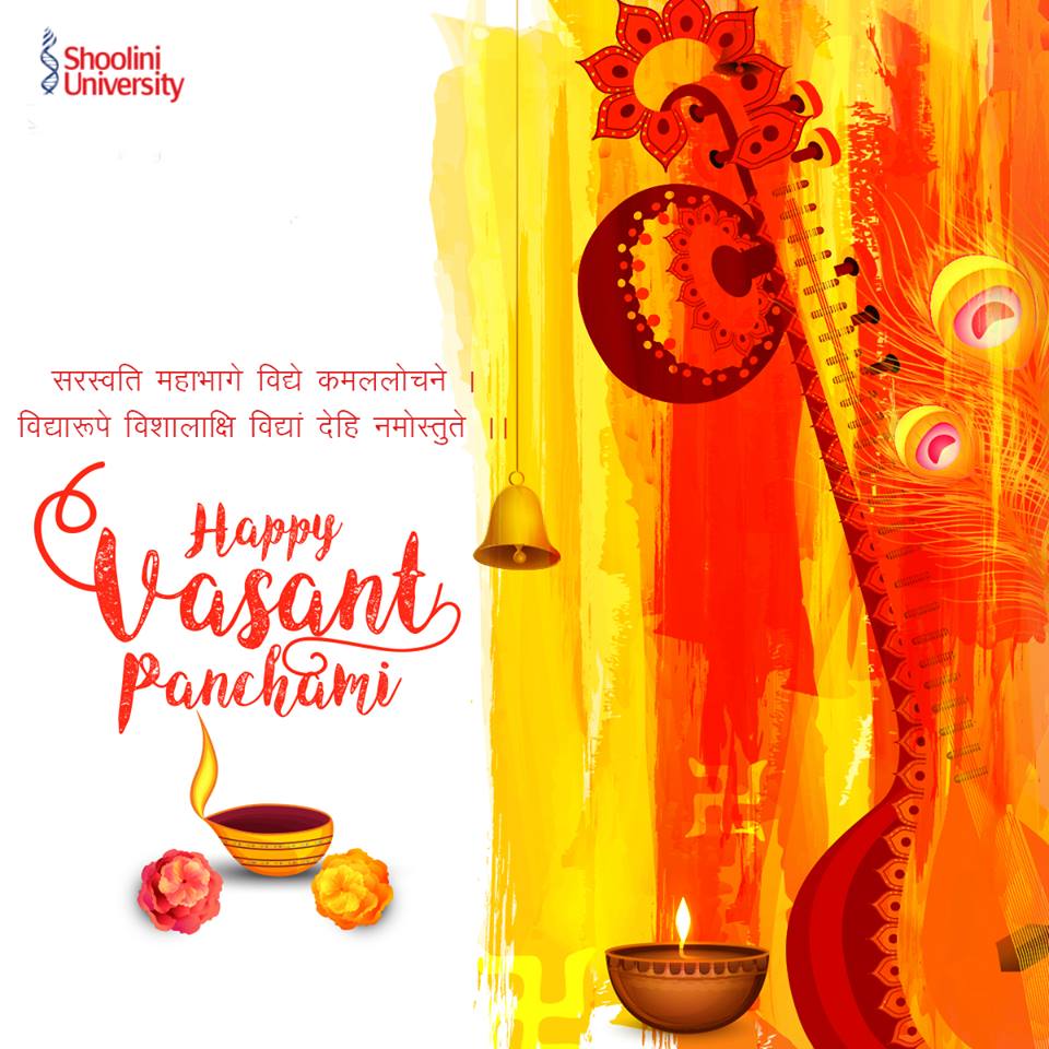 ShooliniUniv's tweet photo. May this occasion of Vasant Panchami bring you and all your loved ones the wealth of knowledge. May you be bestowed with wisdom.
Have a blessed Vasant Panchami.
#VasantPachami #festivalsinIndia #ShooliniCelebrations https://t.co/iFHgtwVVC7