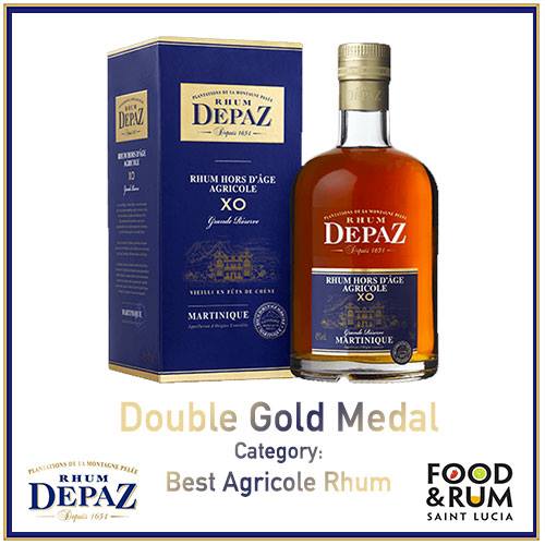 RhumDepaz's tweet photo. La semaine dernière, notre cuvée XO a remporté une double médaille d'or au premier concours de rhum du Saint Lucia Food and Rum Festival! Une première consécration en ce début d'année! https://t.co/8GiB9RIQl4\n 
#rhum #depaz #martinique #rhumagricole https://t.co/DPFgPBc5Gm