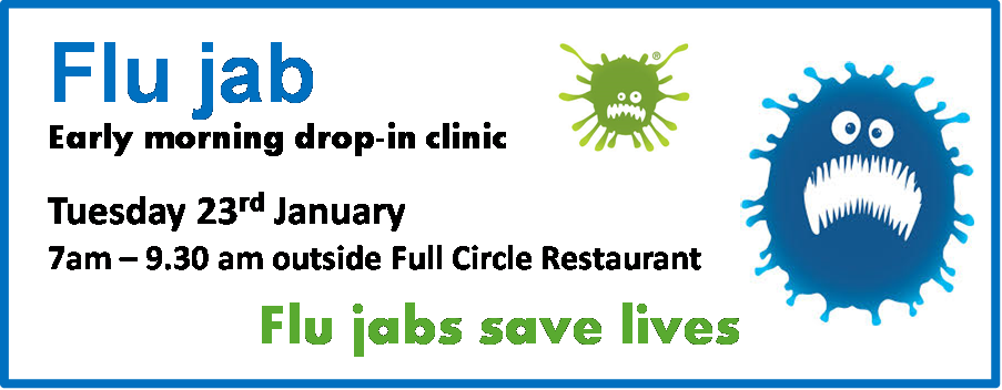 IOWNHS's tweet photo. STAFF MEMBERS: If you haven't yet had your #flujab, you can drop by tomorrow morning and get it 💉😷 https://t.co/z99FEuGoLg