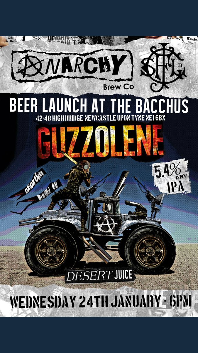Bacchus48's tweet photo. Soon..............
@AnarchyBrewCo @Bacchus48
#Tryanuary #guzzolene #ipa #Newcastle #morpeth #anarchy #bacchusnewcastle https://t.co/r2sNxfplNV