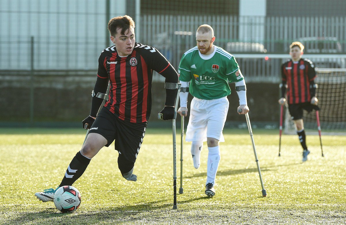IrelandFootball's tweet photo. A momentous weekend as the inaugural amputee National League kicked off in Midleton with @bfcdublin, @CorkCityFC and @ShamrockRovers taking part on the opening weekend! #FootballForAll https://t.co/yLfqoWJLfp