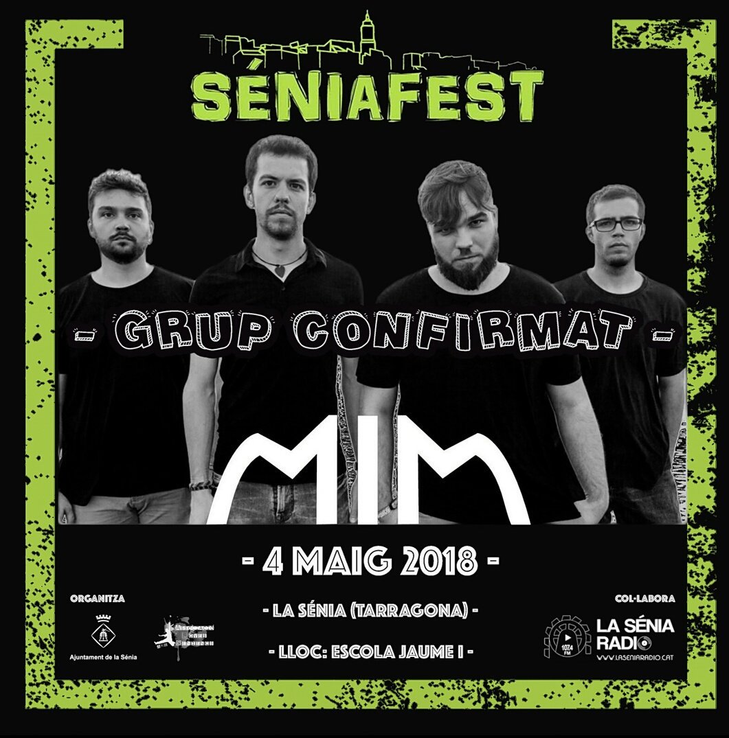 Confirmats al Séniafest 🔝🎉
El 4 de maig ens veiem a La Sénia! 🔜