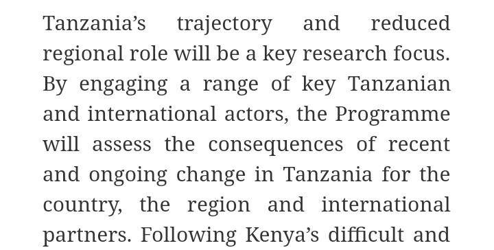 BookstopSanaa's tweet image. #ChathamHouse 2018 #AfricaProgramme research focus for #Tanzania