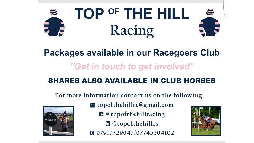 3furlongsout's tweet image. 🙋 #JanuaryPromotion For this month only you can buy a GOLD package with @topofthehillrs for a discounted £499.