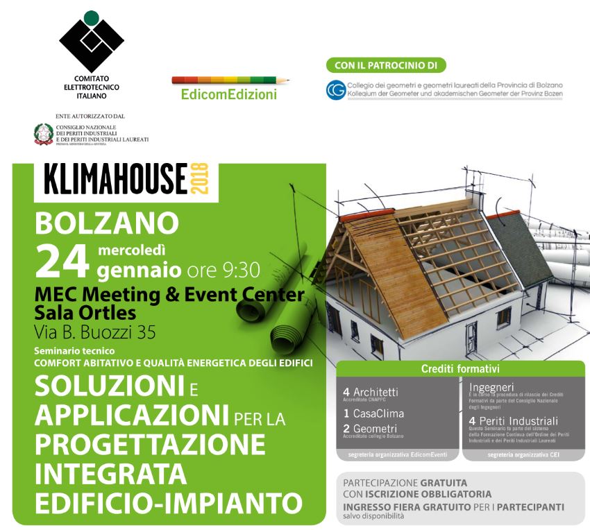 GBCItalia's tweet photo. Partecipa al seminario tecnico "Soluzioni e applicazioni per la progettazione inegrata edificio-impianto", riceverai un biglietto omaggio per l'ingresso alla fiera! #klimahouse #mirtec #edicomedizioni
https://t.co/yhDCM9WUOl https://t.co/YORKYXicsz
