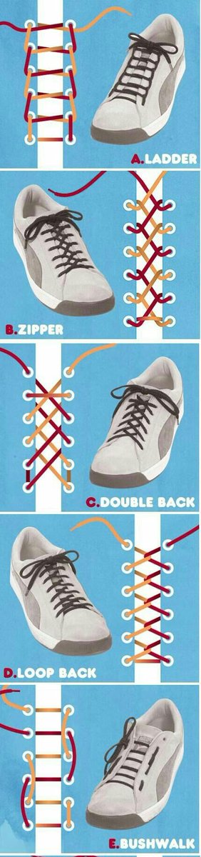 Как завязать шнурки поэтапно