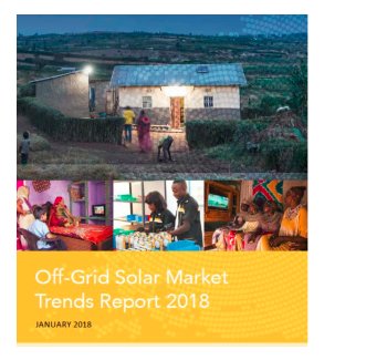 WomenInRen's tweet photo. 2018 Global Off-Grid Solar Market Trends Report - Improved energy access to 360 million people globally #RenewableEnergy #offgrid #globalelectrification
https://t.co/X78zeaDvJ0 https://t.co/upPRt4fPyx