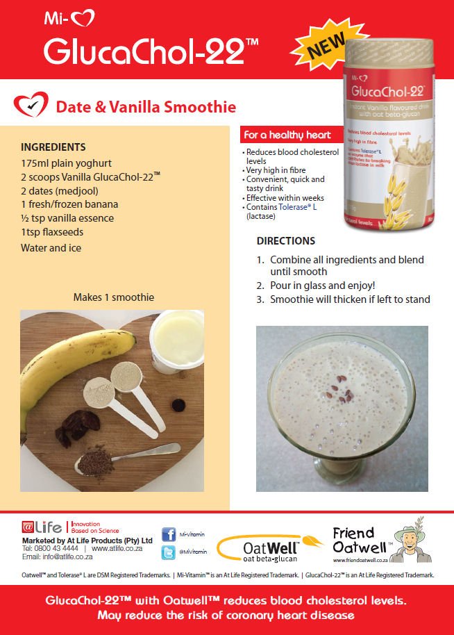 Start your week with a #tasty #refreshing #smoothie which is very high in #fibre #GlucaChol-22