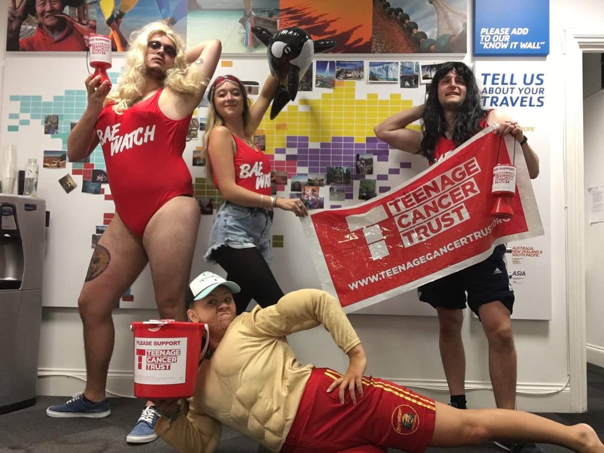 STATravelBath's tweet photo. @STATravel_UK @NedVaught @stucornell @samhouldcroft1 @BathChron We moved away from feathered birds...but beach chicks - they're still in style #Baywatch #SLAYwatch #TeenageCancerTrust https://t.co/ZVpEOJBgob