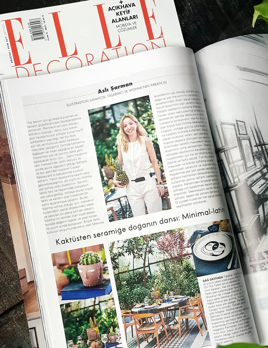 wohha's tweet photo. my summer table with wohha' ceramic plates &amp; planters. @ElleDecorTR #wohha #wohhaonthetable #elledecoration https://t.co/5EAgJyrtMK