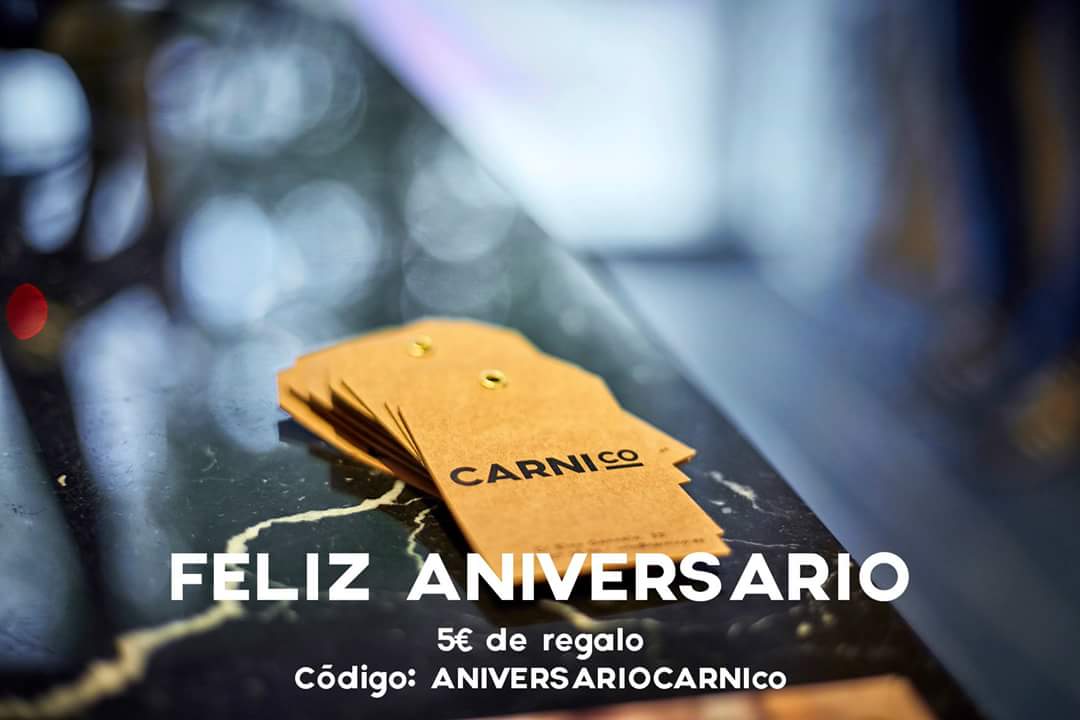 carnicomadrid's tweet photo. ESTAMOS DE CUMPLEAÑOS y queremos celebrarlo contigo.
Te regalamos 5€ para compras superiores a 50€ si usas este código:
ANIVERSARIOCARNIco

SOLO ESTA SEMANA. Hasta el Domingo 28 de enero 2018.

#cumpleaños #cumple #tiendaonline #shoponline #códigodescuento https://t.co/gaMpm7iYrP
