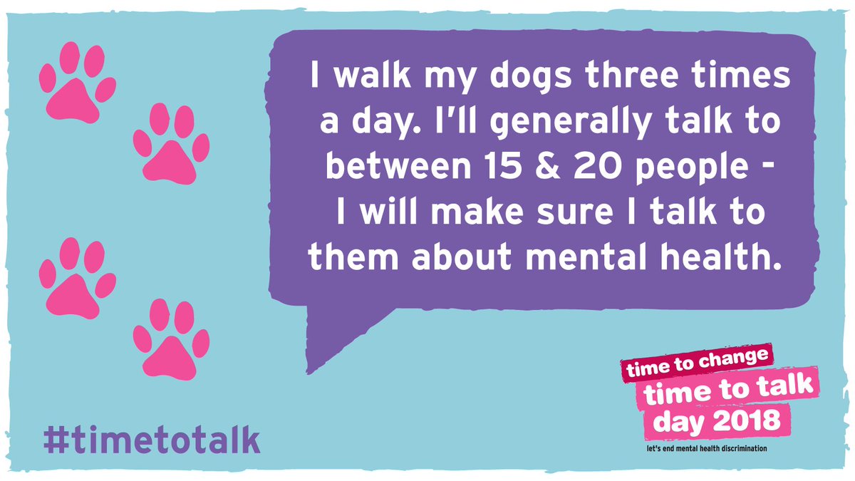 TimetoChange's tweet photo. In the pub, the post office, or the park – where will you have your conversation this #TimetoTalk Day? https://t.co/6UFRYEigyX