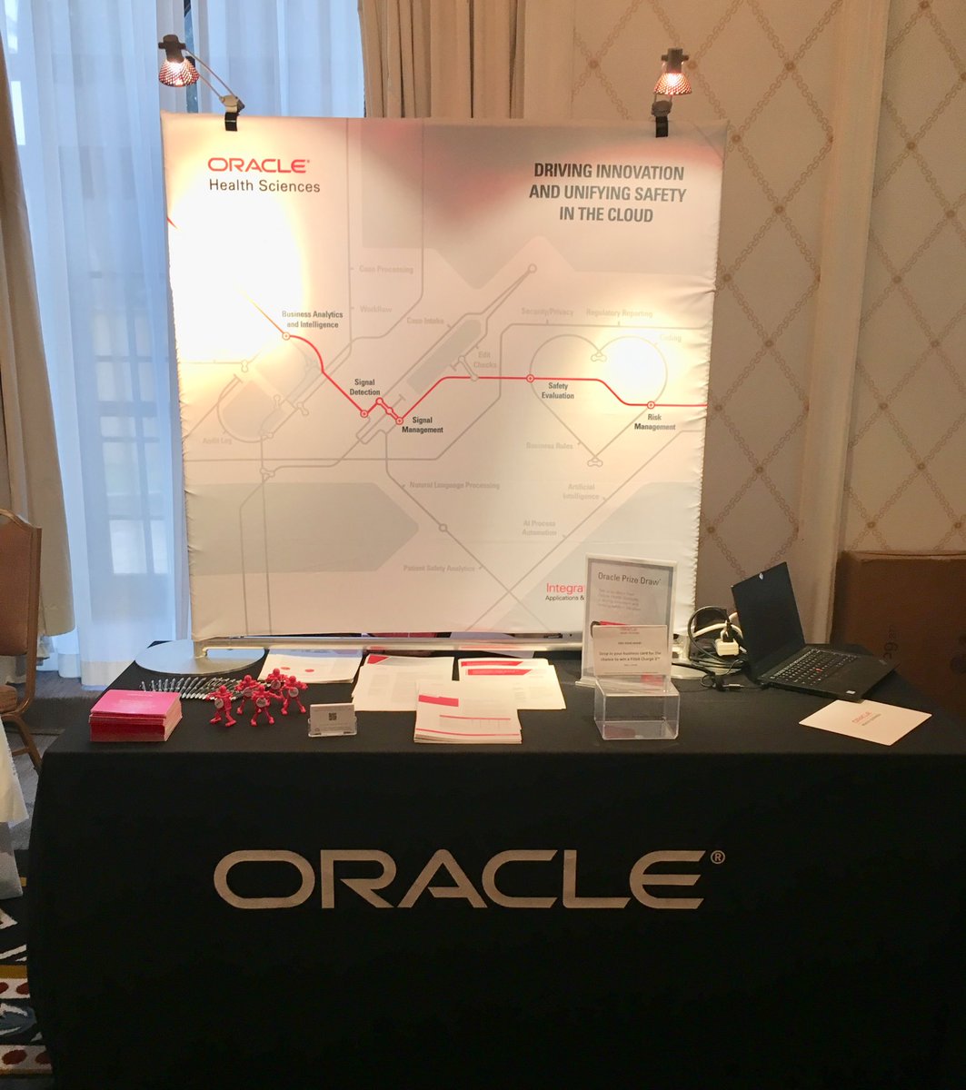 OracleHealthSci's tweet photo. Great to be @DrugInfoAssn #PVRMS18 in Washington DC. Stop by booth 6 to learn how we’re driving innovation & unifying safety in the cloud https://t.co/lZt2X79utv