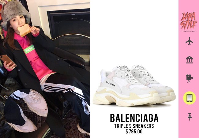 BALENCiAGA TRiPLE S TRAiNERS CLEAR SOLE ORANGE