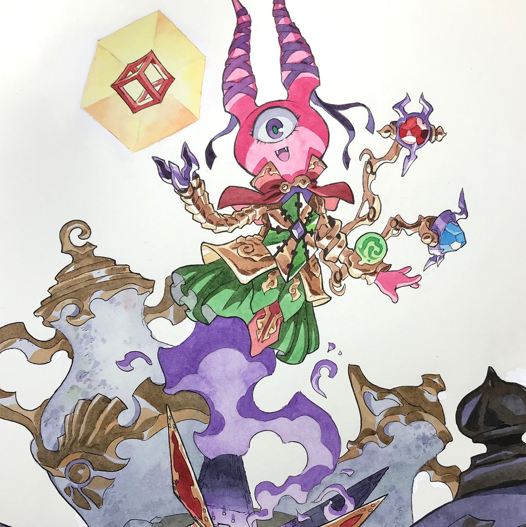 KactusTV's tweet photo. Thomas Romain est un artiste un peu particulier. En effet, il a pour passe-temps de retoucher les dessins de son fils en rajoutant une touche professionnelle. Voici sa dernière œuvre : Little Box Witch. https://t.co/wgvPyowpYi https://t.co/ukpCFxtkTY