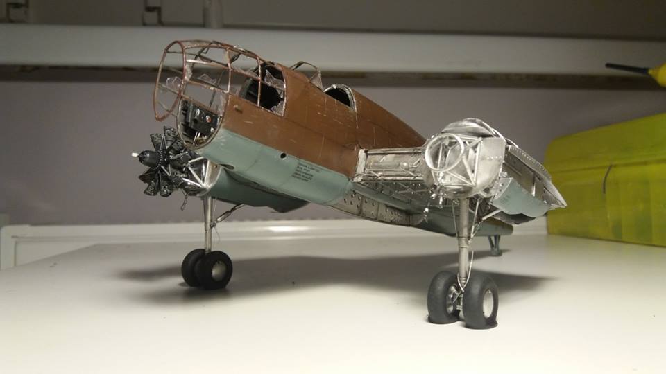 MirageHobby's tweet photo. #WIP #Mirage #Hobby 
Work In Progress - 1/48 PZL P.37B Łoś #madeby Robert Smyl #Poland #buynow  #miragehobby #afición #diorama #hobby #militarymodelling #miniature #modelarstwo #modelism #modelismo #modellbau #plamodel #plastickit #plastickits #plasticmodel #plasticmodelkit https://t.co/YbQyTWH4va