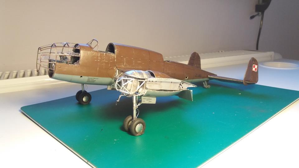 MirageHobby's tweet photo. #WIP #Mirage #Hobby 
Work In Progress - 1/48 PZL P.37B Łoś #madeby Robert Smyl #Poland #buynow  #miragehobby #afición #diorama #hobby #militarymodelling #miniature #modelarstwo #modelism #modelismo #modellbau #plamodel #plastickit #plastickits #plasticmodel #plasticmodelkit https://t.co/YbQyTWH4va