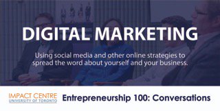 TheEnactusUTSC's tweet photo. Impact Centre’s Entrepreneurship 100 is bringing Toronto’s business experts to campus on January 25, 6-8PM. Learn digital marketing to advance your business or career with an expert panel. More info and registration are here: https://t.co/mD2SHiE8tX https://t.co/8BmwLpLRcz
