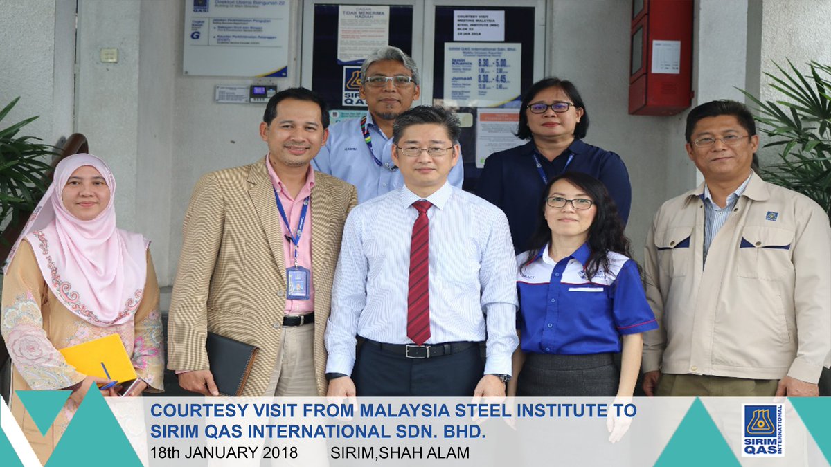 Sirim Qas Intl On Twitter Courtesy Visit From Malaysian Steel International Sdn Bhd To Sirim Qas International Sdn Bhd On 18 January 2018 Sirim Sirimqasinternational Like Follow Subscribe Fb