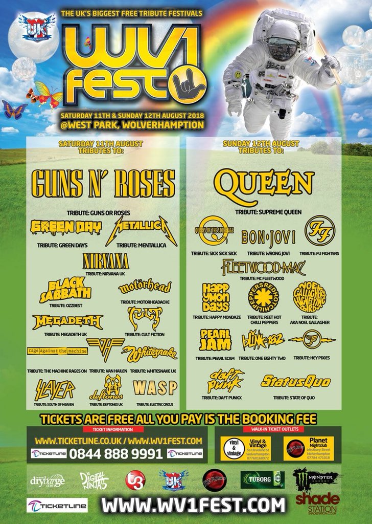 WV1FEST  2018 .So here we have it !Pre Reg tickets are released this Thursday be the first to grab ltd Tickets! 😎😎😎