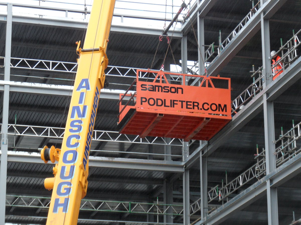 With an impressive payload of up to 5t and weighing just 1500kg, Samson's PodLifter is a truly versatile solution for lifting construction materials, not just pods, in &amp; out of high rise buildings.  Visit samsonequipment.co.uk or call 0800 177 7650 to see what we can do for you