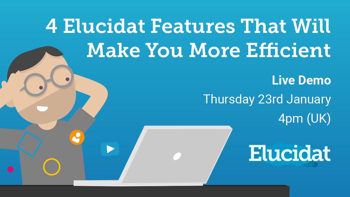 Live Demo of Elucidat tomorrow! Join Us To Look at 4 Key Features That Make Creating and Managing #Elearning More Efficient hubs.ly/H09LjgG0