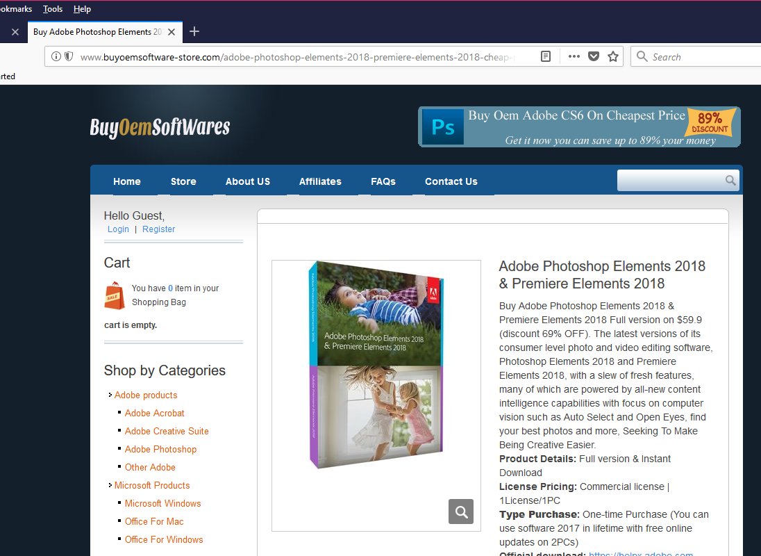 bake_gloria's tweet photo. Adobe Photoshop Elements 2018 &amp; Adobe Premire 2018 on $59 (discount 70%) on buyoemsoftware-store(com) https://t.co/1TCfZ7Tbsy