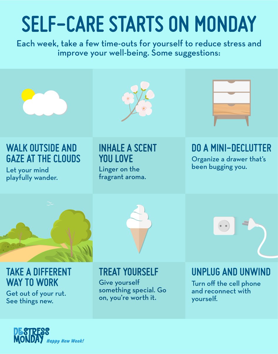 Make today #DestressMonday and try one of these self-care methods to get your week started off right! 💚 #mentalhealth #mondaymotivation