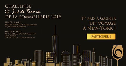 La 3ème édition du challenge #SuddeFrance de la #sommellerie se  déroulera les 16 et 17 avril 2018 à Carcassonne dans le cadre de « #Terroirs et #Millésimes en #Languedoc ». 
En savoir + :  goo.gl/DJx5CZ
#ProduitEnOccitanie