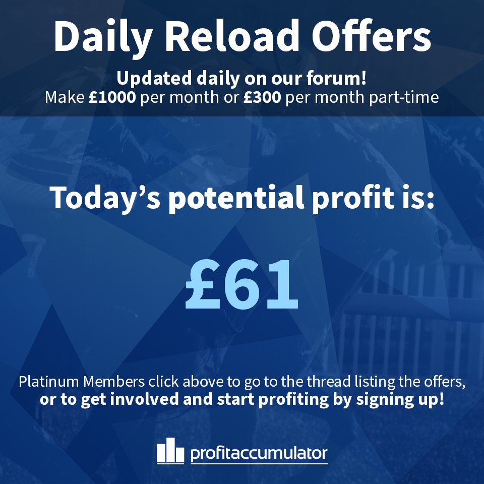 outplayedcom's tweet image. £61 potential profit today with our Daily Reloads! Platinum Members visit here: profitac.ca/2tIZGJh   | Or, get involved here - profitac.ca/2sj19c6