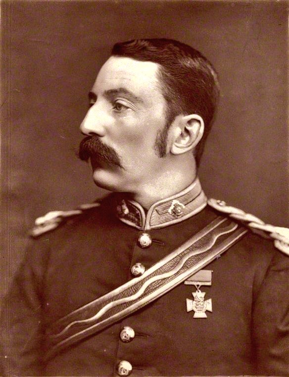 Lieutenant John Rouse Merriott Chard, 5th Field Coy, Royal Engineers, was in command of the small British garrison, and received the Victoria Cross for his actions during the engagement.