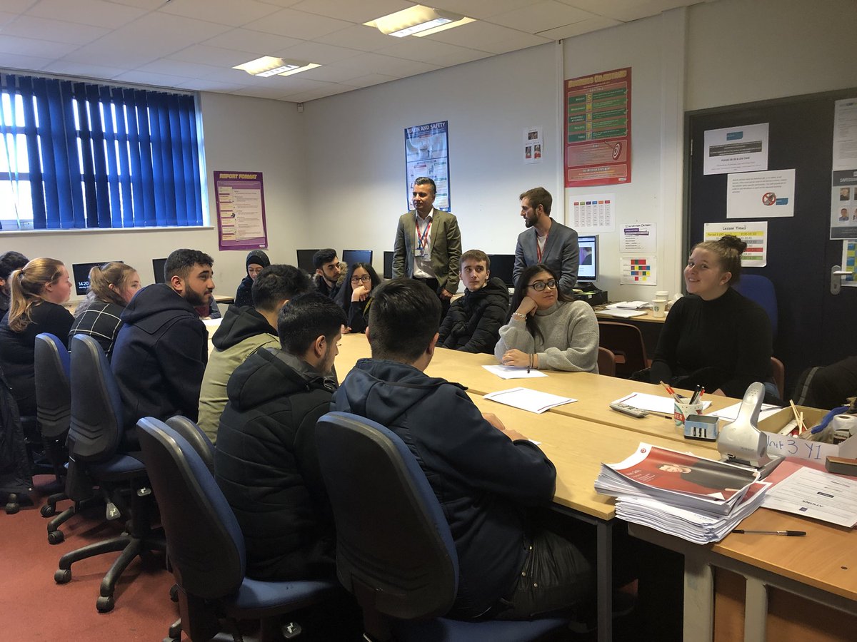 BTECBusinessCC's tweet photo. @Barclays life skills teaching BTEC Business students on interviewing skills https://t.co/fOsHl0p2Kb