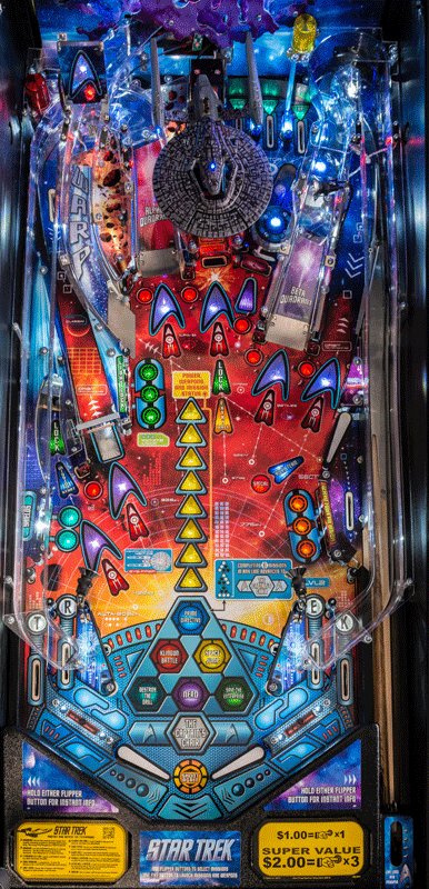 Pinballeric's tweet image. Star Trek pinball machine by Stern