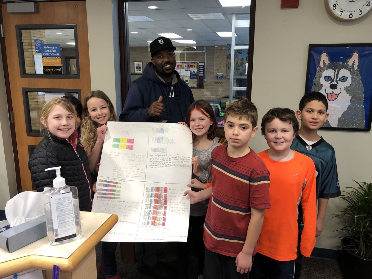 MrsGreenA2's tweet image. Fourth graders delivered their chocolate bars to our mailman today! Thankful for our community helpers! @HaisleyA2 #ExtendedMath #everydayfractions