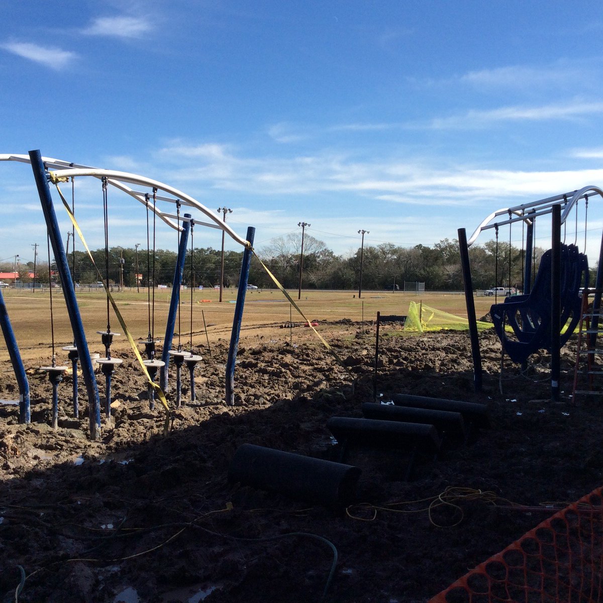 BalesInterm's tweet photo. It's a beautiful day for our playground installation, mud withstanding. @KidsforPeace #kindnessmatters #KindCoins https://t.co/JySzJLOsOz