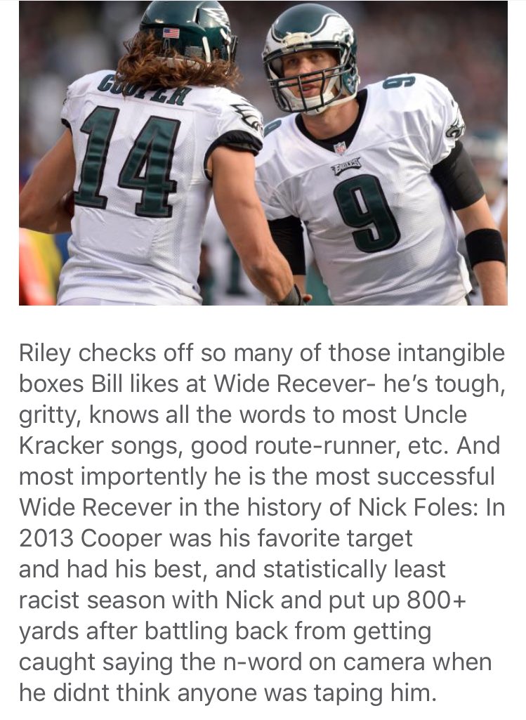 Riley Cooper to the Patriots makes allmost too much sense bars.tl/Vu6u/wGRu1lveVJ
