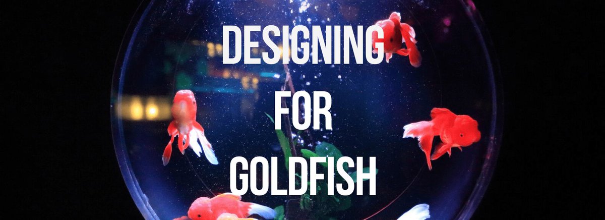 hfggmuend_x's tweet photo. "Designing for Goldfish" 🐟

S. Hareessh Prabhu about how we as designers can create an experience perfectly suited for short attention spans of users.

https://t.co/bjRy1OD0Mk https://t.co/kwfqlVouka