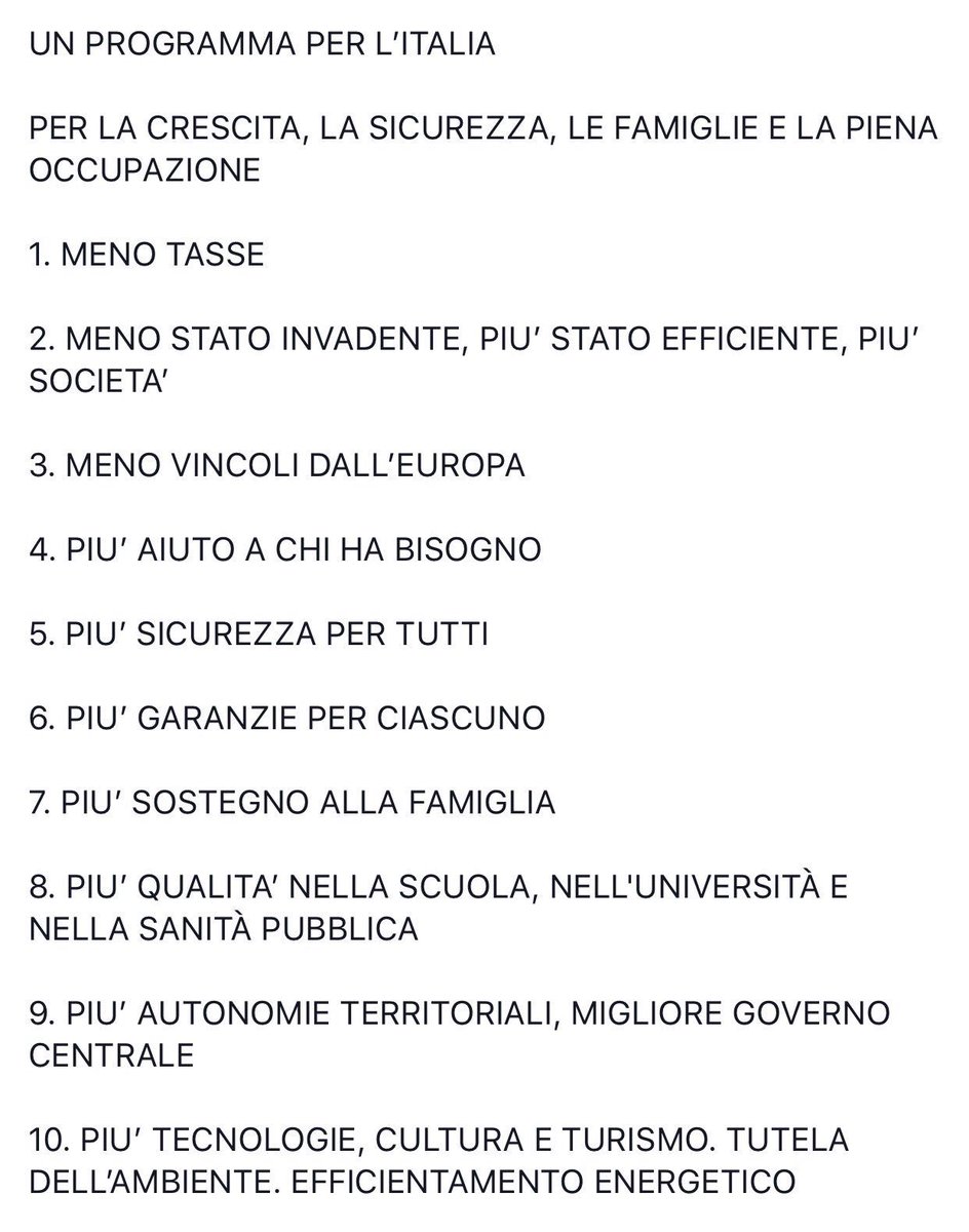 renatobrunetta's tweet photo. IL #PROGRAMMA DEL #CENTRODESTRA - I NOSTRI 10 PUNTI 

#elezioni2018 #4marzovotoForzaItalia #unitisivince 

https://t.co/vMMy6UYVy4 https://t.co/6Y2wvuENm2