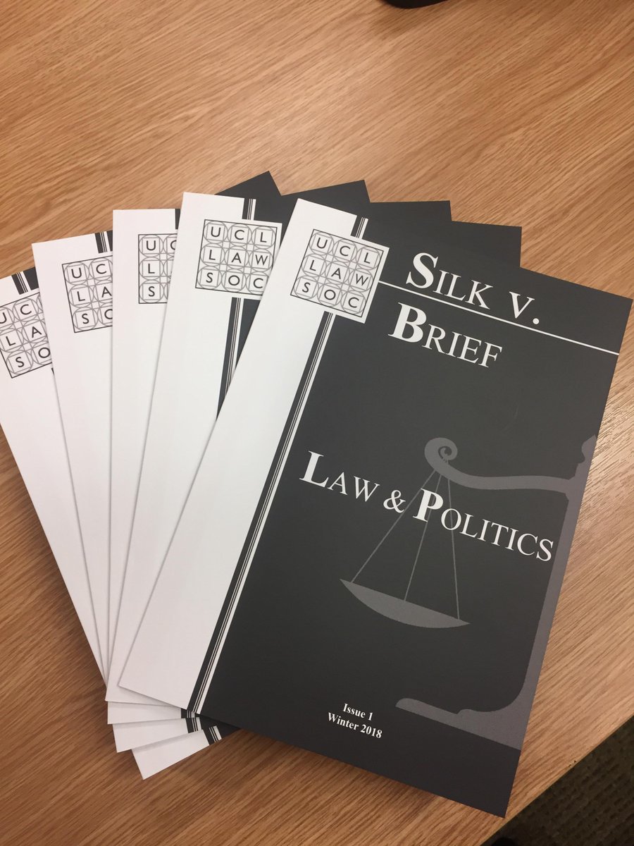 Get it while it's hot! Copies of the latest Silky B are in Bidborough House now! Online copies will be available at ucllawsoc.com/publications/ soon!