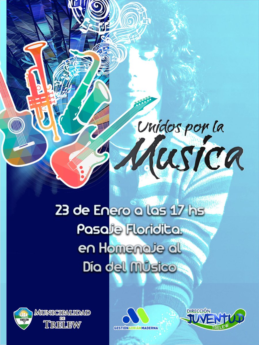 Flux104_9's tweet photo. Encuentro de bandas y músicos locales en el Pasaje #Floridita de #Trelew por el #DíaDelMúsico
Comienzan hoy a las 17hs con la presentación de #DédaloGaláctico, #OtroSistemaSolar y #Nimbus
Mañana, martes 22 desde las 17hs, #UnidosPorLaMúsica https://t.co/sdYQEod5LX